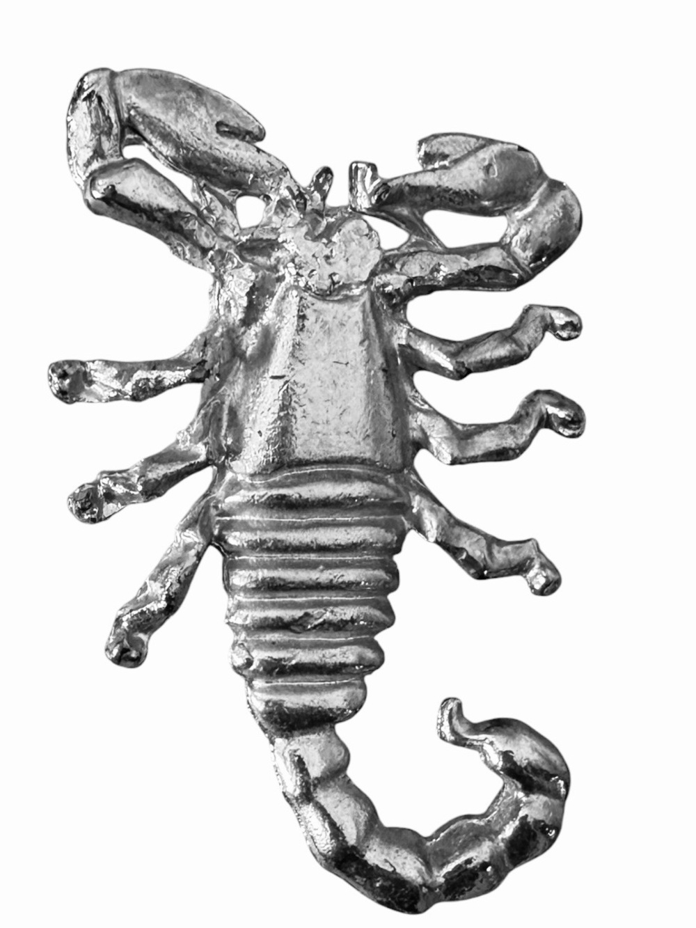 Scorpion Silver Color Brooch Pin Vintage